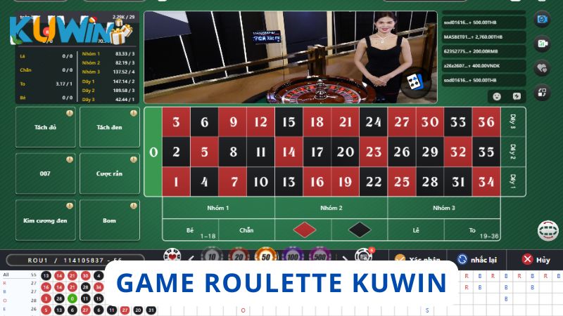 Trò chơi Roulette tại nhà cái uy tín Kuwin